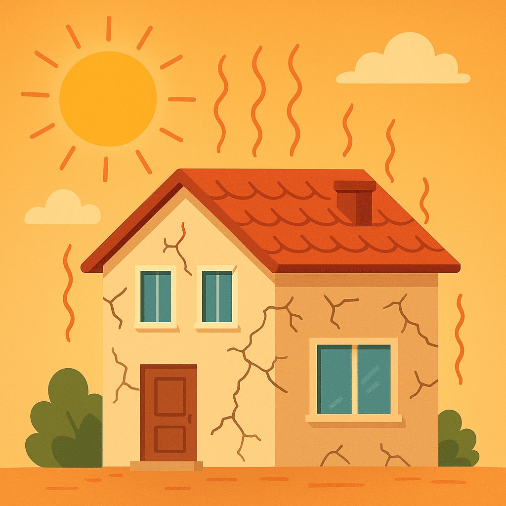 夏季高溫對建築物的隱藏影響｜你不可忽視的房屋健康警訊